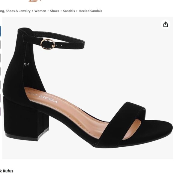 Top Moda Darce Ankle Strap Heel Sandal - size 9 - Picture 2 of 10